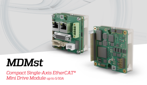 ACS Introduces MDMst a Compact Single-Axis EtherCAT® Mini Drive Module